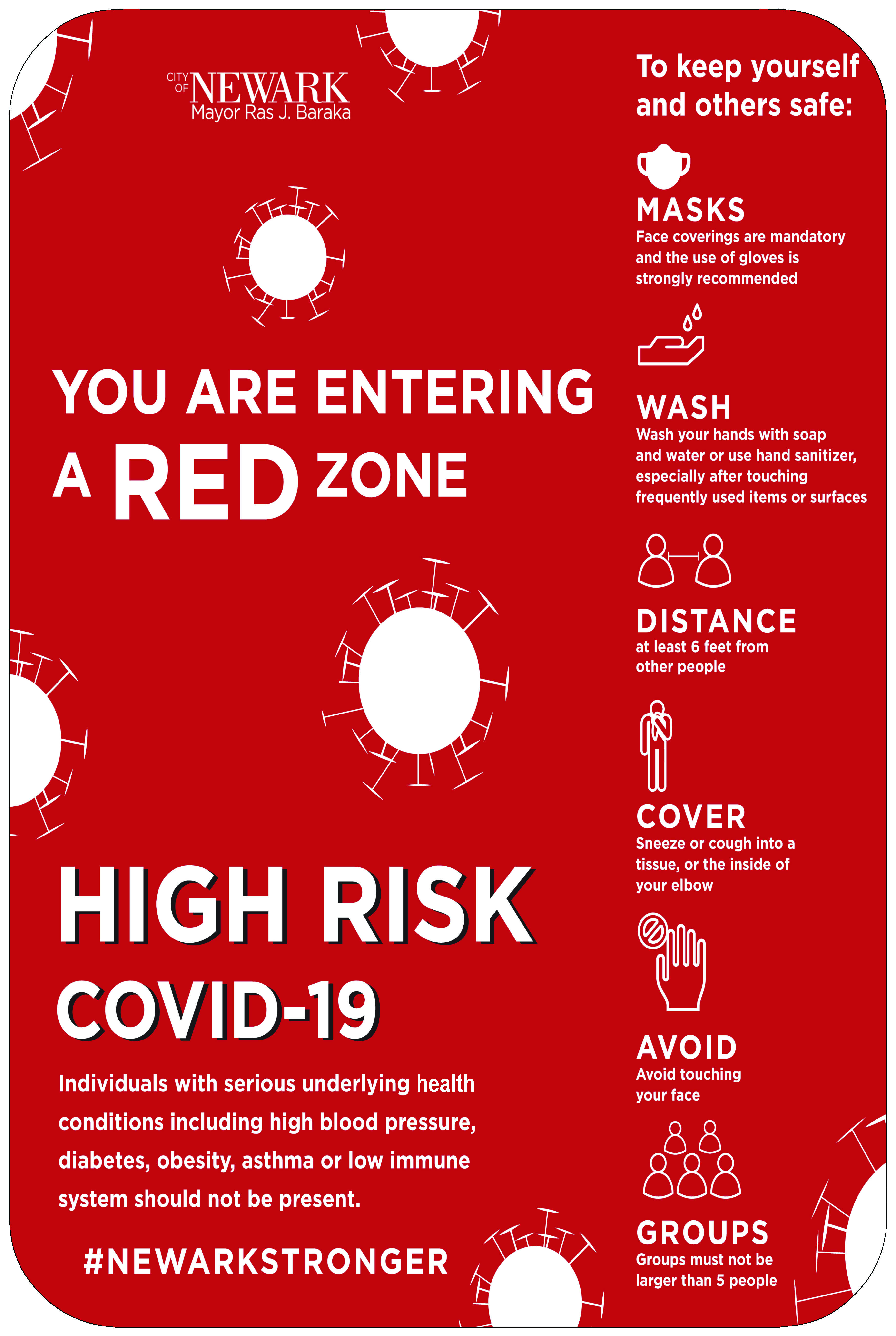 News Red warning signs at parks a reminder that COVID19 still poses